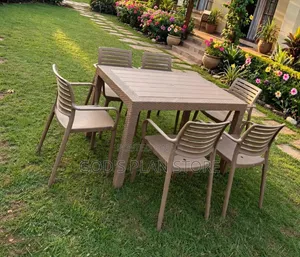 Brand New Plastic Dining Table and Chairs Set