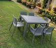 Brand New Plastic Dining Table and Chairs Set - 2