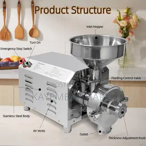Commercial Electric Grain Grinder 2.2kW Dry Powder Mill