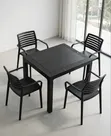 Courtyard Outdoor/Indoor Plastic Table and Chairs - 1