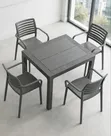 Courtyard Outdoor/Indoor Plastic Table and Chairs - 2