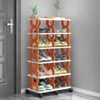 6-Tier Multi-Functional Mobile Shoe Storage Organizer - 1