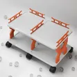 6-Tier Multi-Functional Mobile Shoe Storage Organizer - 3