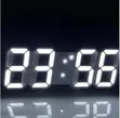 3D LED Digital Wall and Desk Alarm Clock - 3
