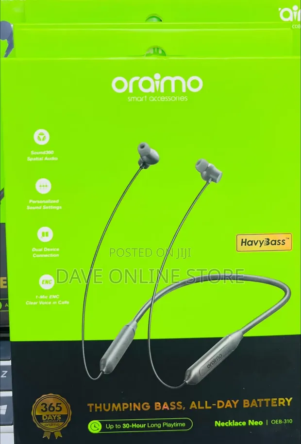 Oraimo Necklace Neo (OEB-310) Wireless Neckband Earphones - 1