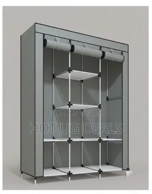 Portable Closet Wardrobe - Gray