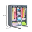 Portable Closet Wardrobe - Gray - 2