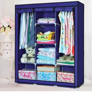 Portable Fabric Wardrobe Closet Organizer 130x46x175CM