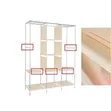 Portable Fabric Wardrobe Closet Organizer 130x46x175CM - 3