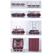 Portable Fabric Wardrobe Closet Organizer 130x46x175CM - 4