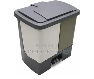 2-in-1 Dual Compartment Pedal Trash Can