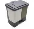 2-in-1 Dual Compartment Pedal Trash Can - 1