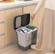 2-in-1 Dual Compartment Pedal Trash Can - 5