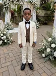 Cream Ivory Kids 3-Piece Suit - 1