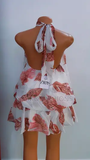 Zara Wears Women's White Silk Kaftan Dress