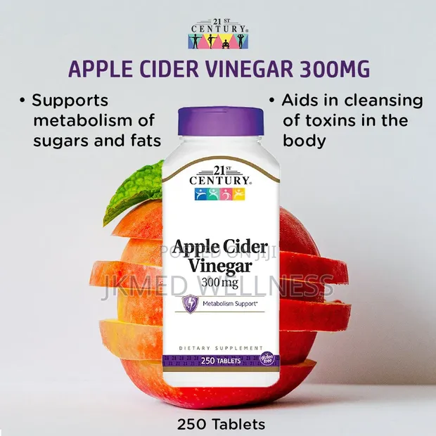21st Century Apple Cider Vinegar 300mg 250 Tablets - 1