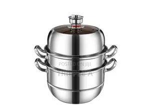 30cm Stainless Steel 3-Tier Food Steamer with Timer