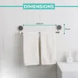 Self-Adhesive Single Rod Towel Holder Bar - 2