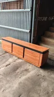 Mahogany TV Stand with Large Drawers - 2