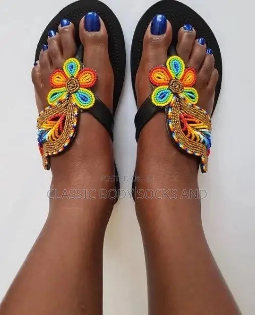 Handmade Beaded Sandals - Kenyan Craft - 1