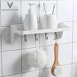 Self-Adhesive Wall-Mounted Bathroom & Kitchen Storage Shelf - 2