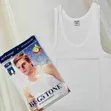 Bugs Tone Men's White Cotton Tank Top / Sleeveless Vest - 2