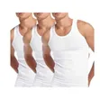 Unisex Lux Premium Cotton Vests - 3 Pieces (White) - 2
