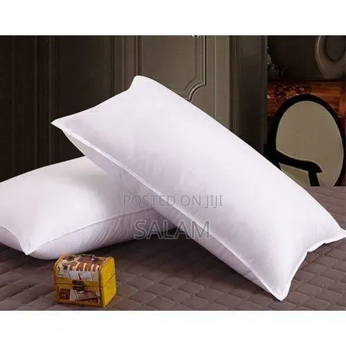 Pair of White Fibre Pillows - 1