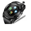 Smartwatch Round Screen IP65 Bluetooth with SIM Toolkit - Black - 1