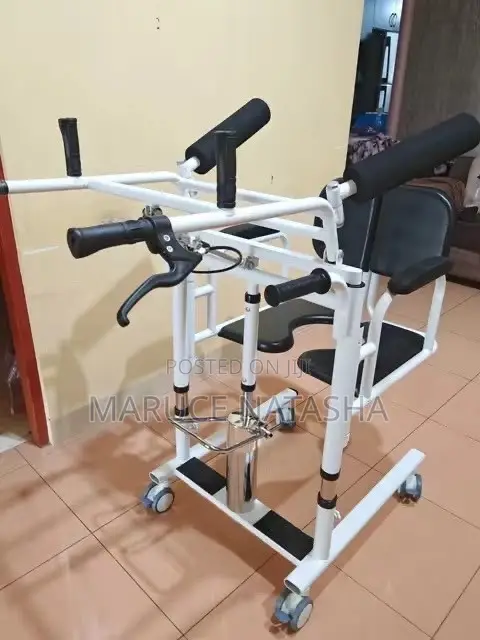 Hydraulic Patient Transfer Chair with Commode - 1