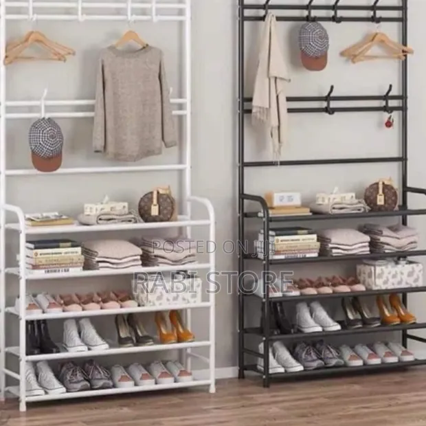 Brand New Shoe Rack and Coat Hooks - 1