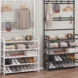 Brand New Shoe Rack and Coat Hooks