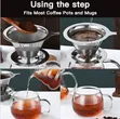 Reusable Stainless Steel Pour-Over Coffee Filter - 2