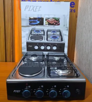 Pixel 3 Gas + 1 Electric Countertop Cooker