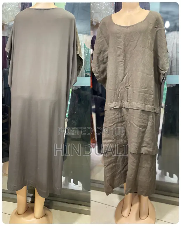 Casual Taupe Layered Tunic - 1