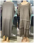 Casual Taupe Layered Tunic - 1
