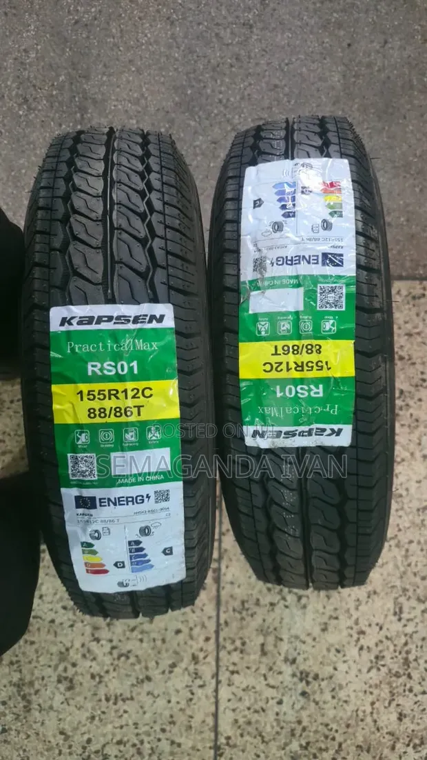 155R12 Kapsen Tires - Brand New - 1