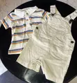 Baby Dungaree Outfits - Brown, Cotton - 1