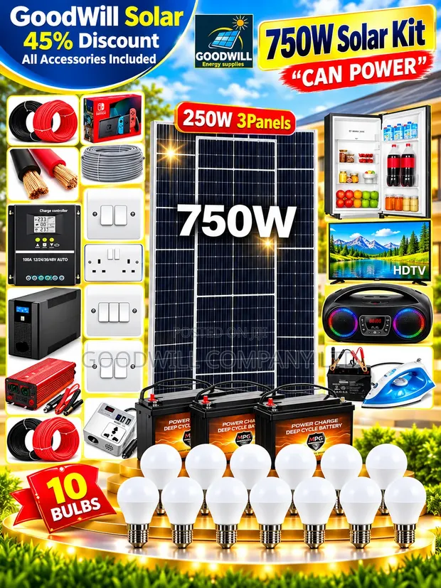 750W Massive Clean Energy Solar System Full Kit - 1