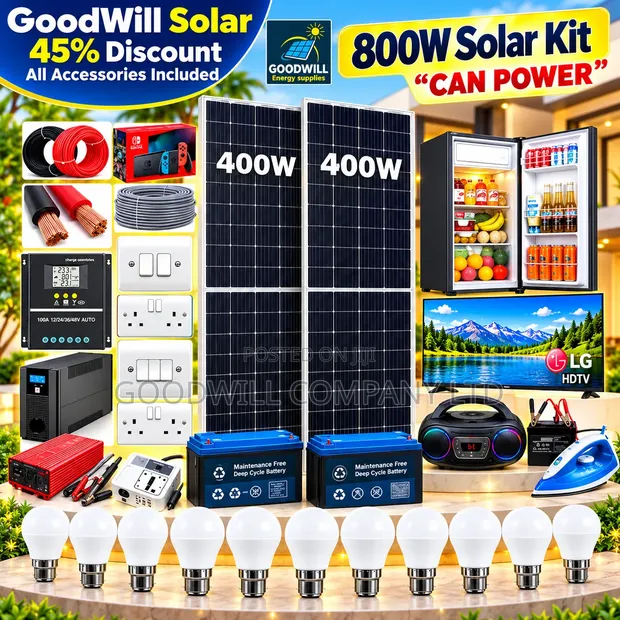 800W Massive Clean Energy Solar System Full Kit - 1
