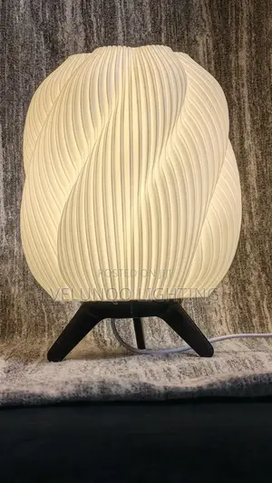 Table Lamp, Striped Swirl