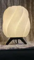 Table Lamp, Striped Swirl - 1