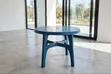 Royal Blue Plastic Dining Table - 2