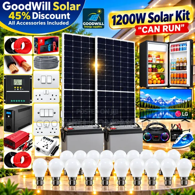 1200W Massive Clean Energy Solar System Full Kit - 1