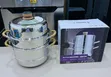 28cm Stainless Steel Food Steamer with Digital Lid Timer - 2