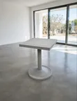 4 Seater Plastic Dining Table - Gray - 1