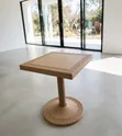 4 Seater Plastic Dining Table - Gray - 2