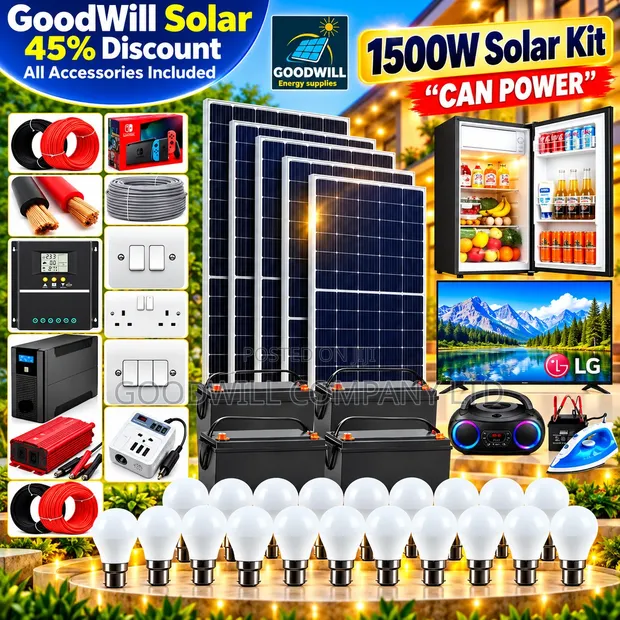 1500W Massive Clean Energy Solar System Full Kit - 1