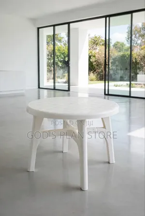 Diamond Patterned Plastic Dining Table