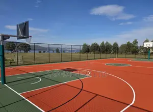 Basketball Court Asphalt Floor Construction & Marking